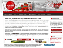 Tablet Screenshot of japanisch.com